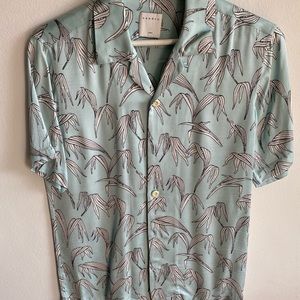 Sandro Paris Short Sleeve Button up